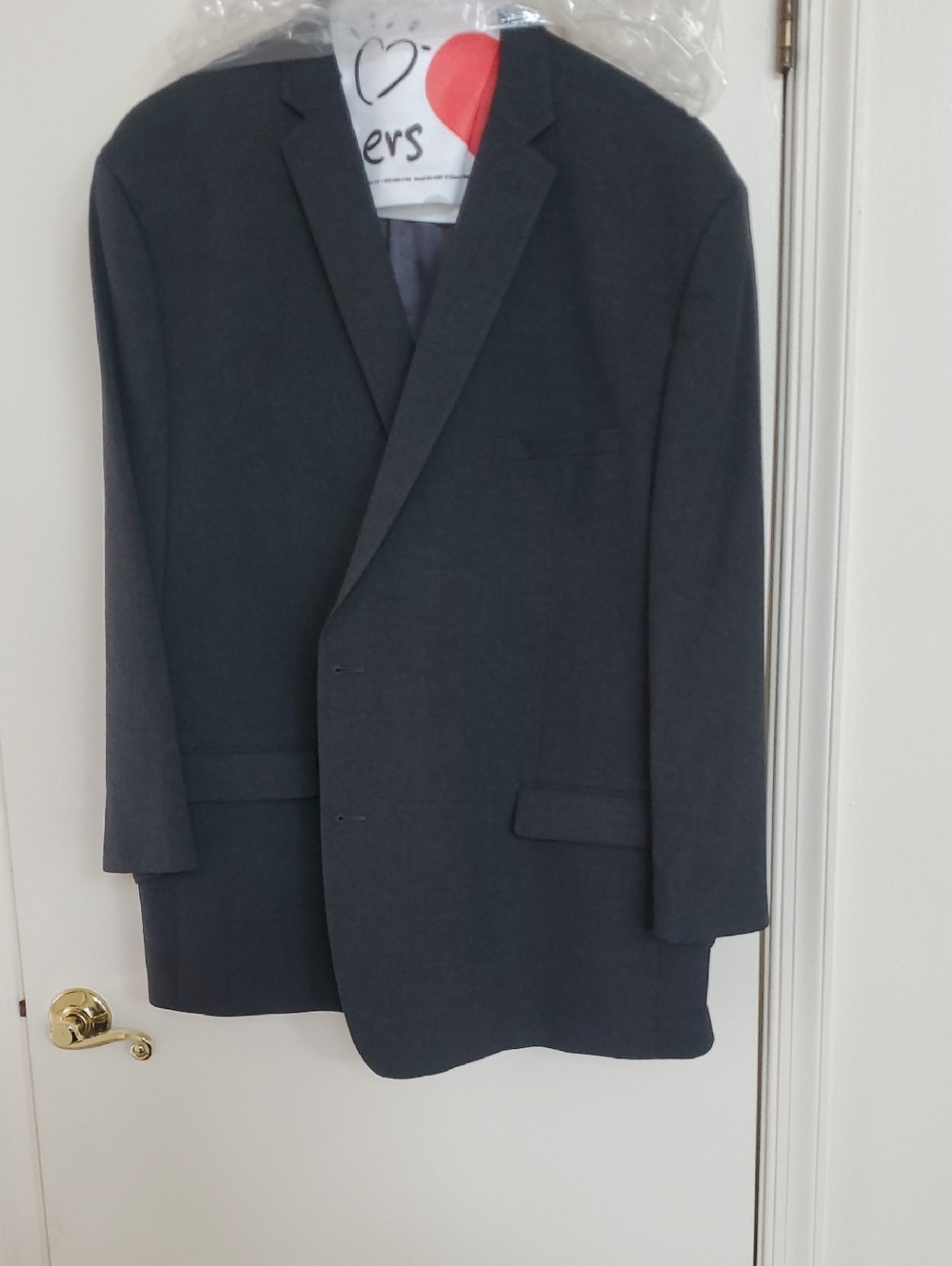Marc NY Charcoal Gray Single Breasted Suit 54R never worn